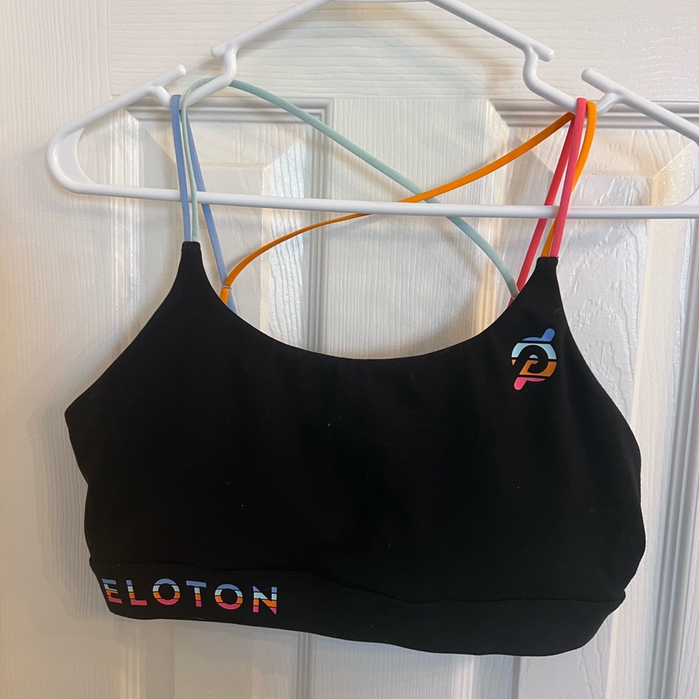 Peloton Cadent Strappy Multi Color Sports bra. Hand washed once but never worn.